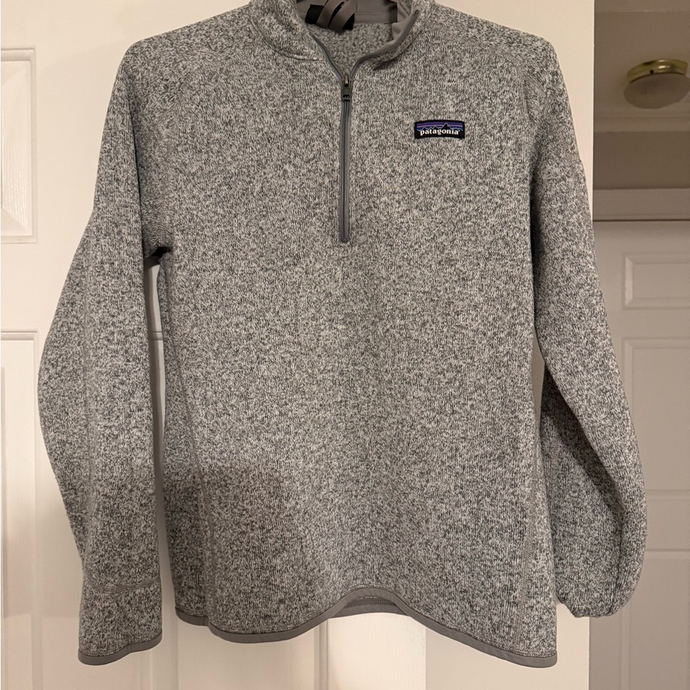 Patagonia Women’s Quarter-Zip Fleece Sweater - Heather Gray